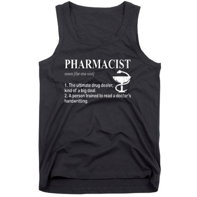 Funny Pharmacist Definition Tank Top