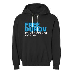 Free Pavel Durov Garment-Dyed Fleece Hoodie