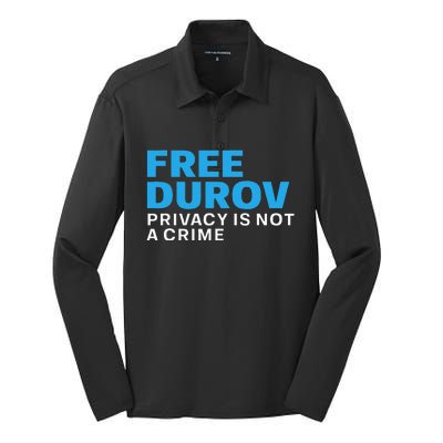 Free Pavel Durov Silk Touch Performance Long Sleeve Polo