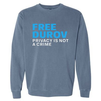 Free Pavel Durov Garment-Dyed Sweatshirt