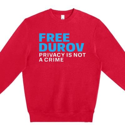 Free Pavel Durov Premium Crewneck Sweatshirt