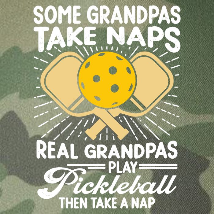 Funny Pickleball Design For Grandpa Pickleball Player Legacy Tie Dye Trucker Hat