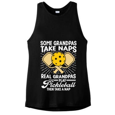 Funny Pickleball Design For Grandpa Pickleball Player Ladies PosiCharge Tri-Blend Wicking Tank