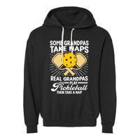Funny Pickleball Design For Grandpa Pickleball Player Garment-Dyed Fleece Hoodie