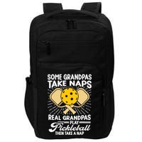 Funny Pickleball Design For Grandpa Pickleball Player Impact Tech Backpack
