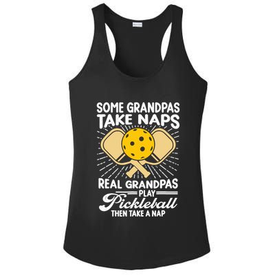 Funny Pickleball Design For Grandpa Pickleball Player Ladies PosiCharge Competitor Racerback Tank