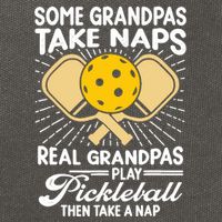 Funny Pickleball Design For Grandpa Pickleball Player Cotton Canvas Backpack