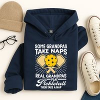 Funny Pickleball Design For Grandpa Pickleball Player Hoodie