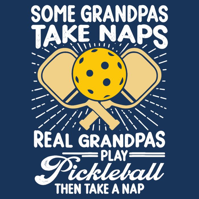 Funny Pickleball Design For Grandpa Pickleball Player Bucket Hat