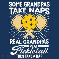 Funny Pickleball Design For Grandpa Pickleball Player Poster