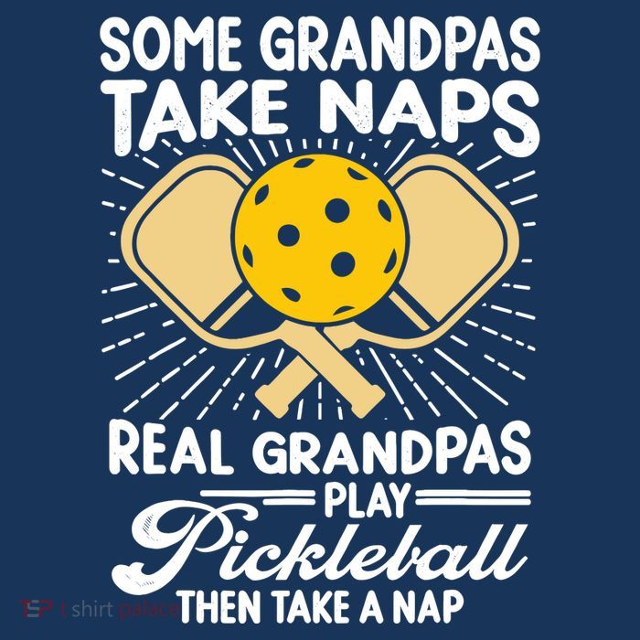 Funny Pickleball Design For Grandpa Pickleball Player Premium T-Shirt