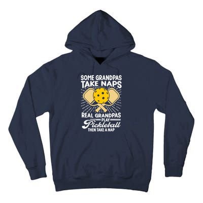 Funny Pickleball Design For Grandpa Pickleball Player Tall Hoodie