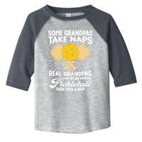 Funny Pickleball Design For Grandpa Pickleball Player Toddler Fine Jersey T-Shirt