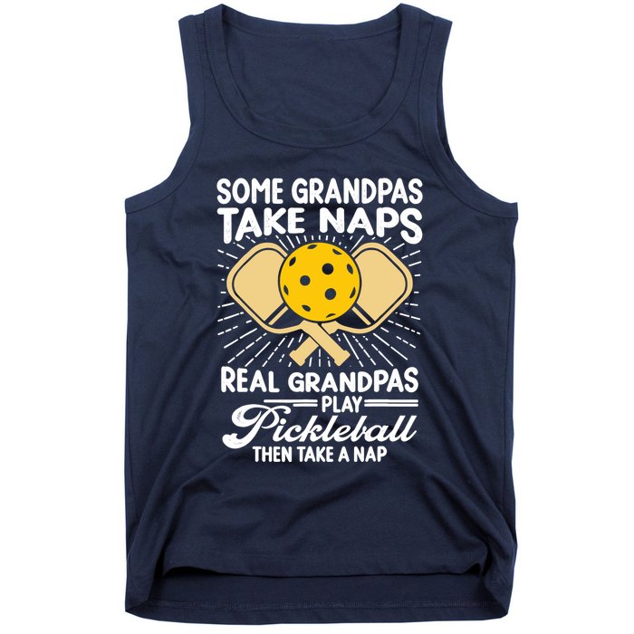 Funny Pickleball Design For Grandpa Pickleball Player Tank Top