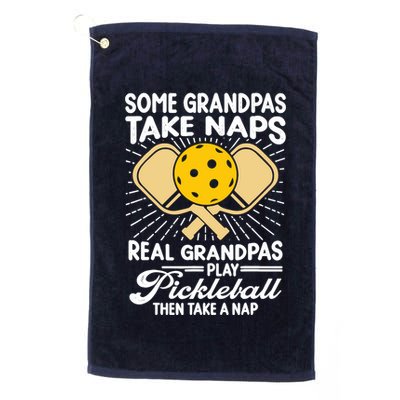 Funny Pickleball Design For Grandpa Pickleball Player Golf Towel