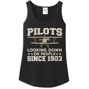 Funny Pilot Design For Aviation Airplane Pilot Ladies Essential Tank