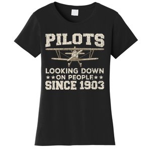 Funny Pilot Design For Aviation Airplane Pilot Women's T-Shirt