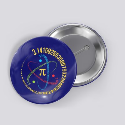 Funny Pi Day Spiral Pi Math For Pi Day Groovy Button