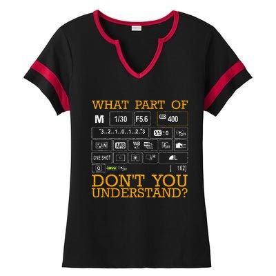 Funny Photography Design  Photographer Instructors Ladies Halftime Notch Neck Tee