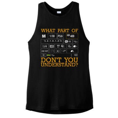 Funny Photography Design  Photographer Instructors Ladies PosiCharge Tri-Blend Wicking Tank