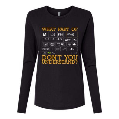 Funny Photography Design  Photographer Instructors Womens Cotton Relaxed Long Sleeve T-Shirt