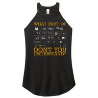 Funny Photography Design  Photographer Instructors Women's Perfect Tri Rocker Tank