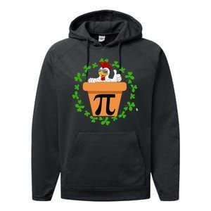 Funny Pi Day 2024 Chicken Pot Pi Day 3.14 Pi Math Day Three Of My Favorite Performance Fleece Hoodie