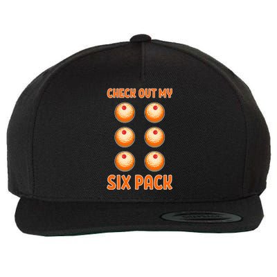 Funny Paczki Doughnut Warsaw Poland Donut Six Pack Polska Gift Wool Snapback Cap