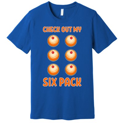 Funny Paczki Doughnut Warsaw Poland Donut Six Pack Polska Gift Premium T-Shirt