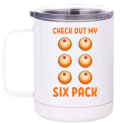 Funny Paczki Doughnut Warsaw Poland Donut Six Pack Polska Gift 12 oz Stainless Steel Tumbler Cup