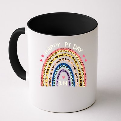 Funny Pi Day Math Teacher Pi Day Geek Nerd Leopard Rainbow Coffee Mug