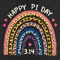 Funny Pi Day Math Teacher Pi Day Geek Nerd Leopard Rainbow Knit Cap Winter Beanie