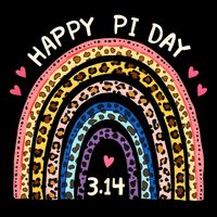 Funny Pi Day Math Teacher Pi Day Geek Nerd Leopard Rainbow 16 in Basic Backpack