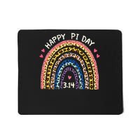 Funny Pi Day Math Teacher Pi Day Geek Nerd Leopard Rainbow Mousepad