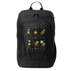 Funny Parrot Doodle Green Cheeked Conure Ugly Christmas Gift City Backpack