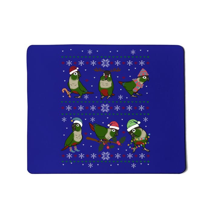 Funny Parrot Doodle Green Cheeked Conure Ugly Christmas Gift Mousepad