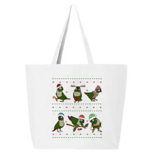 Funny Parrot Doodle Green Cheeked Conure Ugly Christmas Gift 25L Jumbo Tote