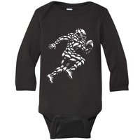 Football Player Design With Football Balls Baby Long Sleeve Bodysuit