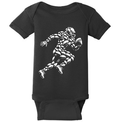 Football Player Design With Football Balls Baby Bodysuit