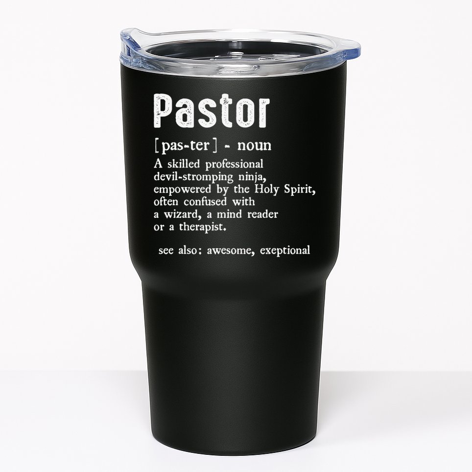 Funny Pastor Definition Gift Christian Preachers Tumbler