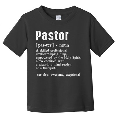 Funny Pastor Definition Gift Christian Preachers Toddler T-Shirt