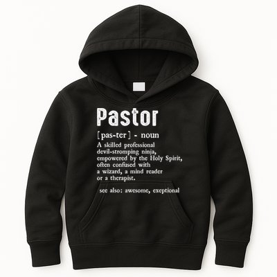 Funny Pastor Definition Gift Christian Preachers Kids Hoodie