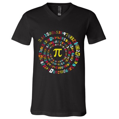 Funny Pi Day Twist Pi Math For Pi Day 3.14 V-Neck T-Shirt