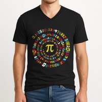 Funny Pi Day Twist Pi Math For Pi Day 3.14 V-Neck T-Shirt