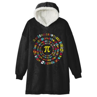 Funny Pi Day Twist Pi Math For Pi Day 3.14 Hooded Wearable Blanket