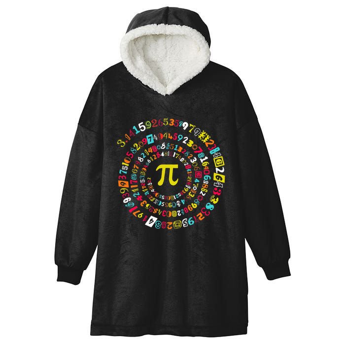Funny Pi Day Twist Pi Math For Pi Day 3.14 Hooded Wearable Blanket