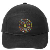Funny Pi Day Twist Pi Math For Pi Day 3.14 7-Panel Snapback Hat