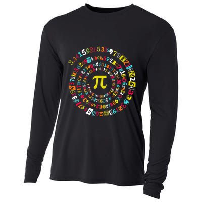 Funny Pi Day Twist Pi Math For Pi Day 3.14 Cooling Performance Long Sleeve Crew