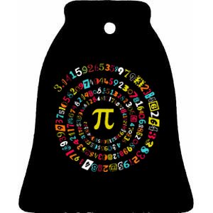 Funny Pi Day Twist Pi Math For Pi Day 3.14 Ceramic Bell Ornament