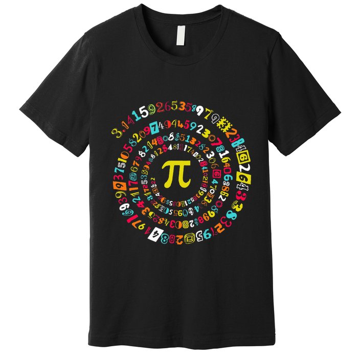 Funny Pi Day Twist Pi Math For Pi Day 3.14 Premium T-Shirt